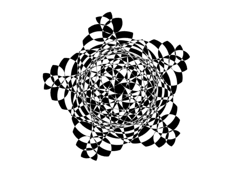 Broken star animation black and white broken css dance dancing mirror processing pure css reflection star tsankashvili