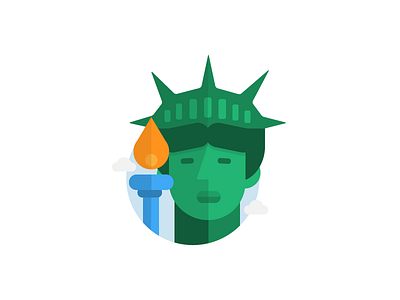 Statue Of Liberty flat illustration liberty nyc statue