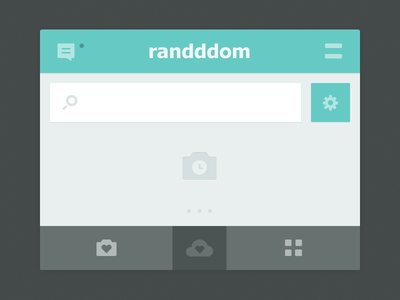 Randddom Design Elements flat ios iphone mobile navbar notifications randddom search settings simple upload