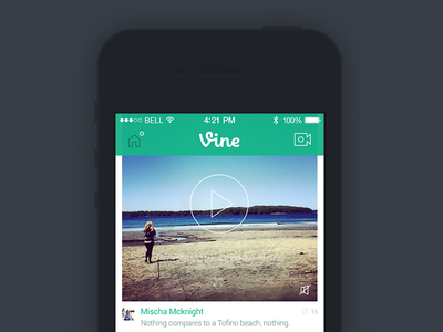 Vine iOS 7 7 app icons ios iphone minimal mobile redesign simple video vine
