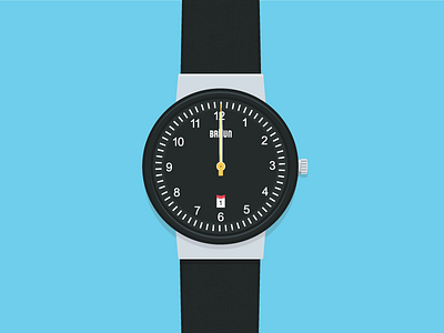 Braun Watch Illustration