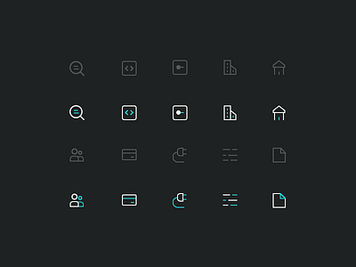 Quoterobot Icons building icons iconset line lineart minimal ui payment search settings ui ui design user