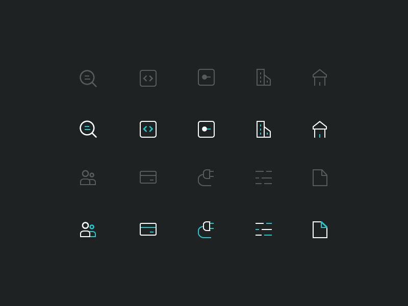 Quoterobot Icons by Dmitri Litvinov for Input Logic on Dribbble