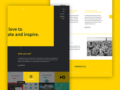 Input Landing Page