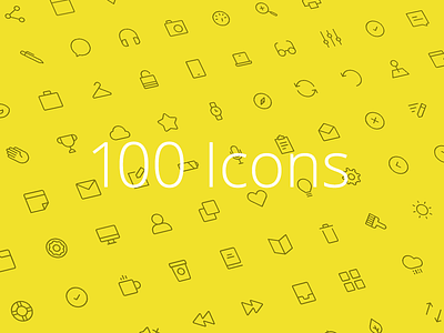 100 Icons bin chat cloud cryptocurrency dashboard fintech glasses icon set icons lightbulb time trophy