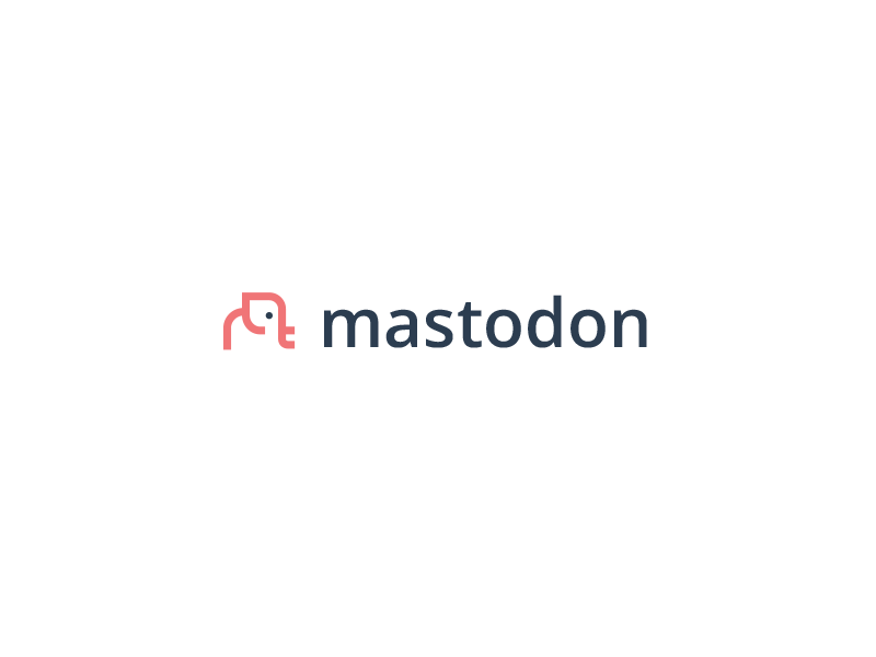 Mastodon Logo branding logo mark mastodon simple