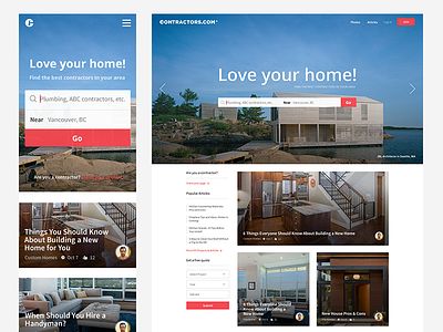 Contractors.com Landing Page