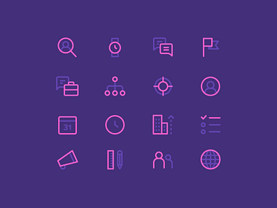 Marketing Icons by Dmitri Litvinov on Dribbble