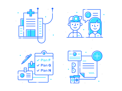 Medicare Illustrations digital illustration doctor hospital illustration illustrator information medical illustrations medicare pen prescription two tone illustrations vector artwork