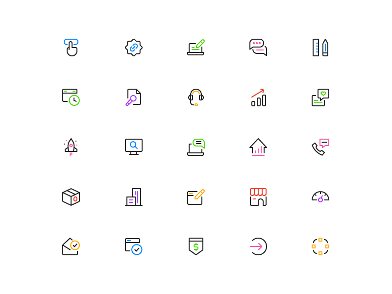 System Icons analytics blog business confirmation cryptocurrency dashboard fintech icon set icons marketing payment two tone icons