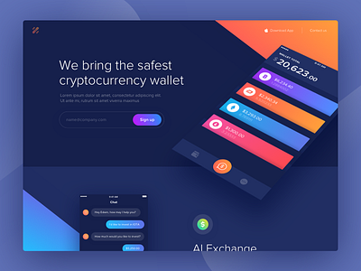 Cryptocurrency Landing Page