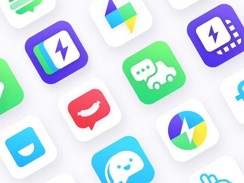 App Icons 2017 app design app designer app icons edit food ios iphone x location streaming