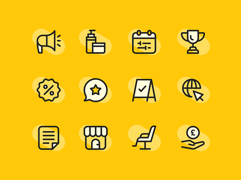 Salon Icon Set by Dmitri Litvinov on Dribbble