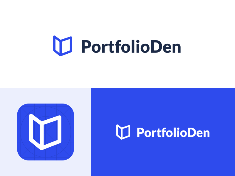 PortfolioDen Logo brand branding identity logo logo design mark portfolio