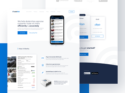 Autohub Landing Page