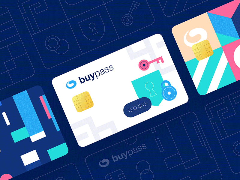 Buypass Credit Cards agency banking banking app blockchain branding buypass cards credit card digital fin-tech finance money money app