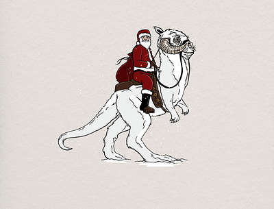 No Place Like Hoth for the Holidays design graphic design illustration