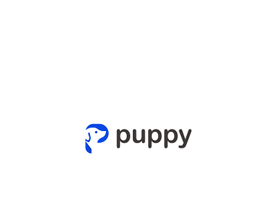 Puppy Logo design app branding graphic design icon logo puppy typography