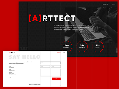 Arttect ui uidesign web webconcept website websitedesign