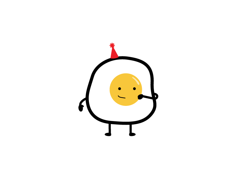 Egg Party character dance egg illustration party vector