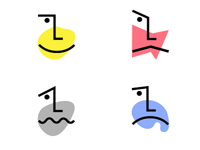 Range of Emotions colors graphic design icon design icon set iconography illustration minimal vector visual design