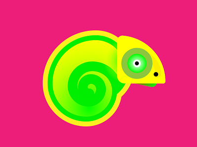 Delightful Chameleon animals illustration vector