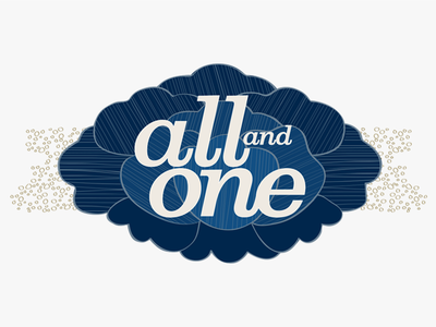 All and One logo branding flat illustration logo vector