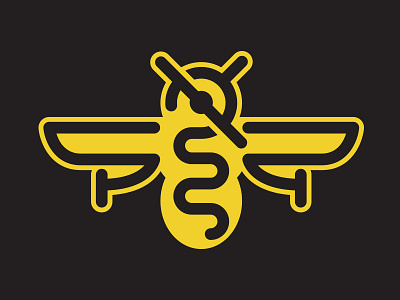 BeePlane air aircraft airplane bee branding fly logo logodesign plane sky wasp wings