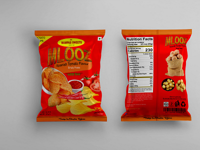 Chips & Snacks Packaging mockup Design Template