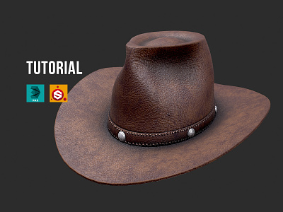 Cowboy Hat 3d 3dsmax cowboy cowboy hat substance painter texturing tutorial