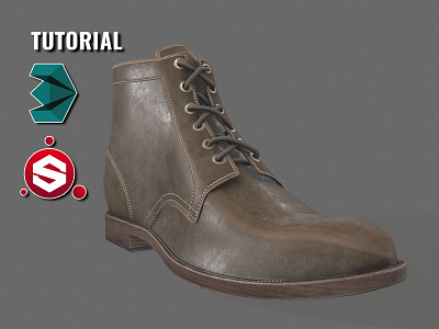 Leather Boot 3ds 3dsmax boot bootstrap fashion foot footwear leather texture tutorial