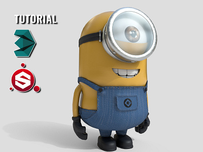 Minion 3d cartoon fantasy fantasy art minion minion pro minions model tutorial