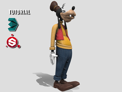 Goofy 3d character comic disney disney art fantasy filme goofy model movie tutorial