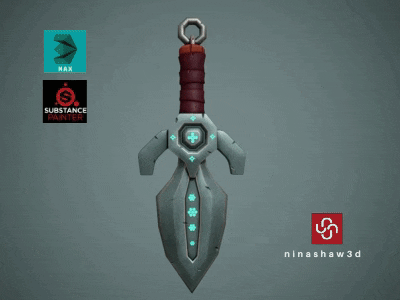 Stylized Dagger 3d 3d animation 3d art 3dsmax assets game prop stylized unity unreal