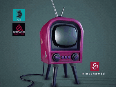 Stylized Retro Tv 3d 3dmodel assets props retro stylized tv