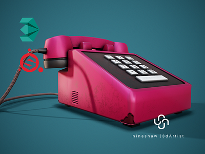 Stylized Retro Phone