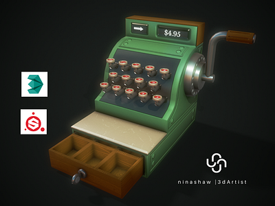 Stylized Cash Register