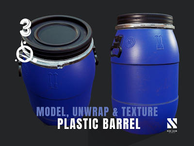 Plastic Barrel 3d barrel container industrial