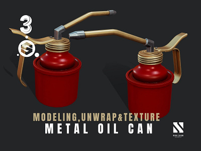 Metal Oil Can 3d