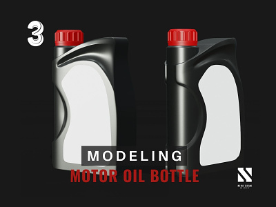 Motor Oil Bottle 3d bottle mockup motor oil