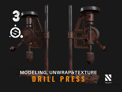 Drill Press 3d drill industrial press tool