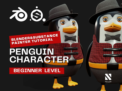 Penguin Character 3d character penguin