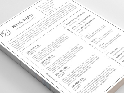 Resume Template Lacerta