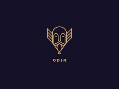 Odin Logo branding clean company customizable design editable icon illustration illustrator layered logo professional typography vector