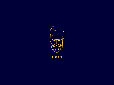 Hipster man Logo brand branding branding and identity business company design editable goldenratio icon identity illustration illustrator illustrator cc layered logo logo design logogrid professional typography vector