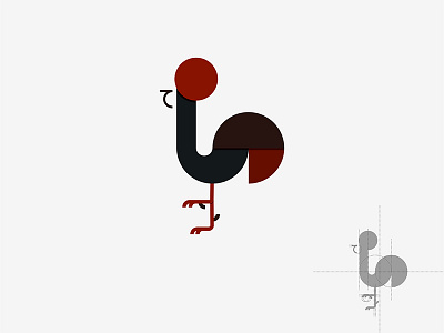 Rooster Logo Icon black branding business clean company design editable icon illustration illustrator layered logo logo design logogrid modern professional vector