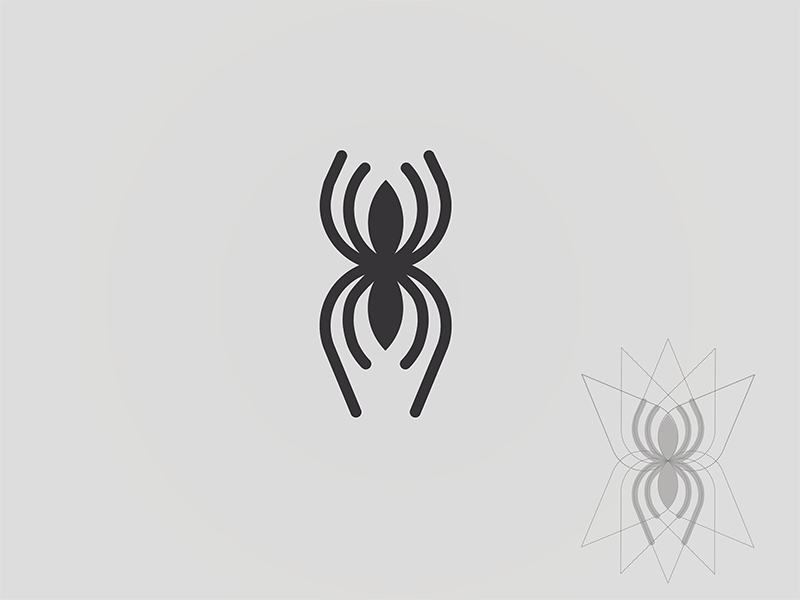 Spider Icon Logo by ninashaw on Dribbble