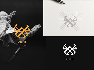 Abstract Octopus Logo Concept