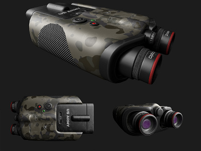 Military Binocular 3d 3d art 3d artist 3dsmax army binocular game game ready military render texture
