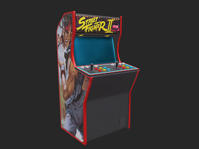 Arcade Cabinet 3d model arcade computer computer art concept electronics gadgets games pacman video videogame